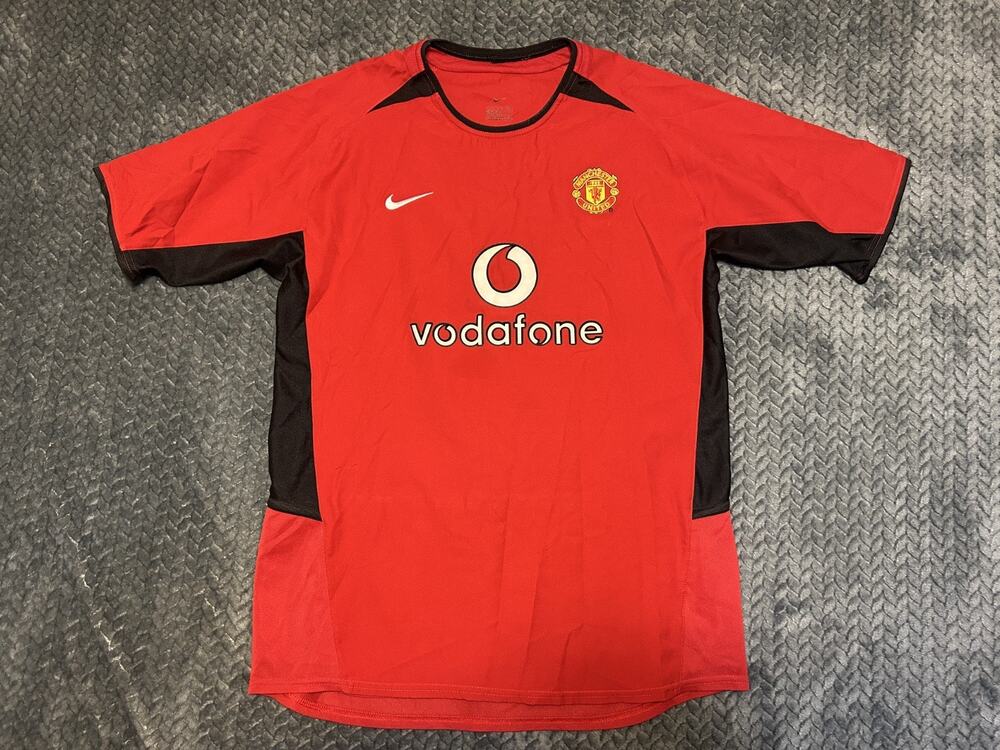 Manchester United F.C. Soccer Jersey Youth XL Red Nike Premier League Vodafone
